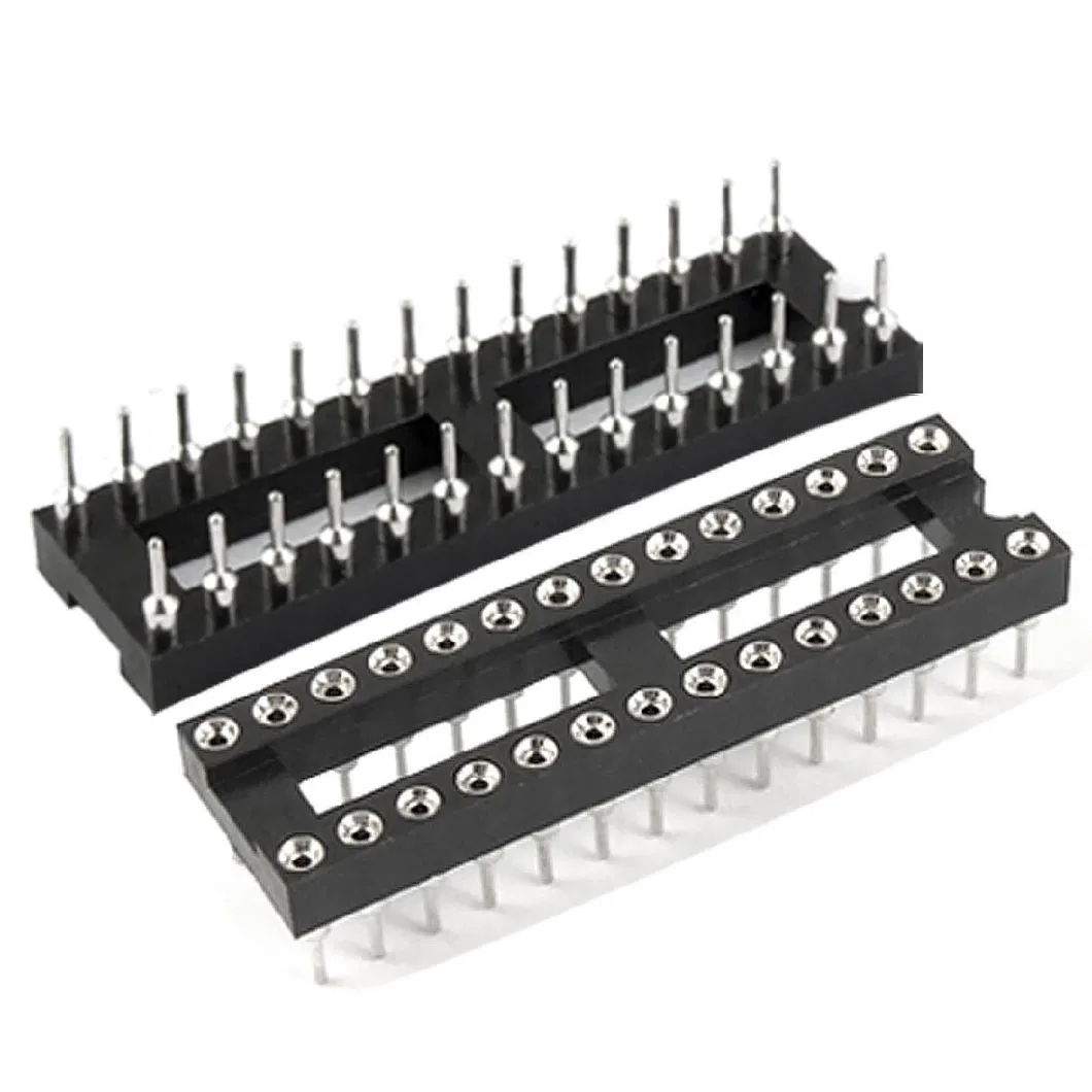 Factory Custom 2.54mm 28 Pin Double Row Pin Header IC Socket