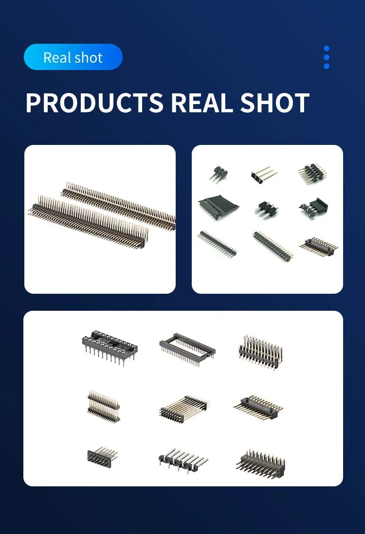 Sample Customization Pin Header Board Connector SMT Male Type Customised Materials Multi Row Electronic 12 Pin Connector Headers on PCBA