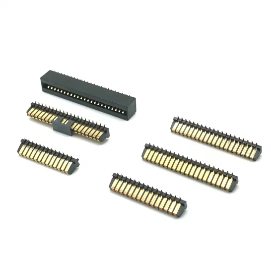 Sample Customization 2.0mm Spacing Card Edge Connector Female High Type SMT Electronic Gold Finger Connector PCB Connector