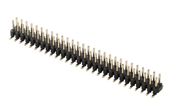 Pin Header Connector 1.27mm Pitch H=2.0 Dual Row Straight SMT 2